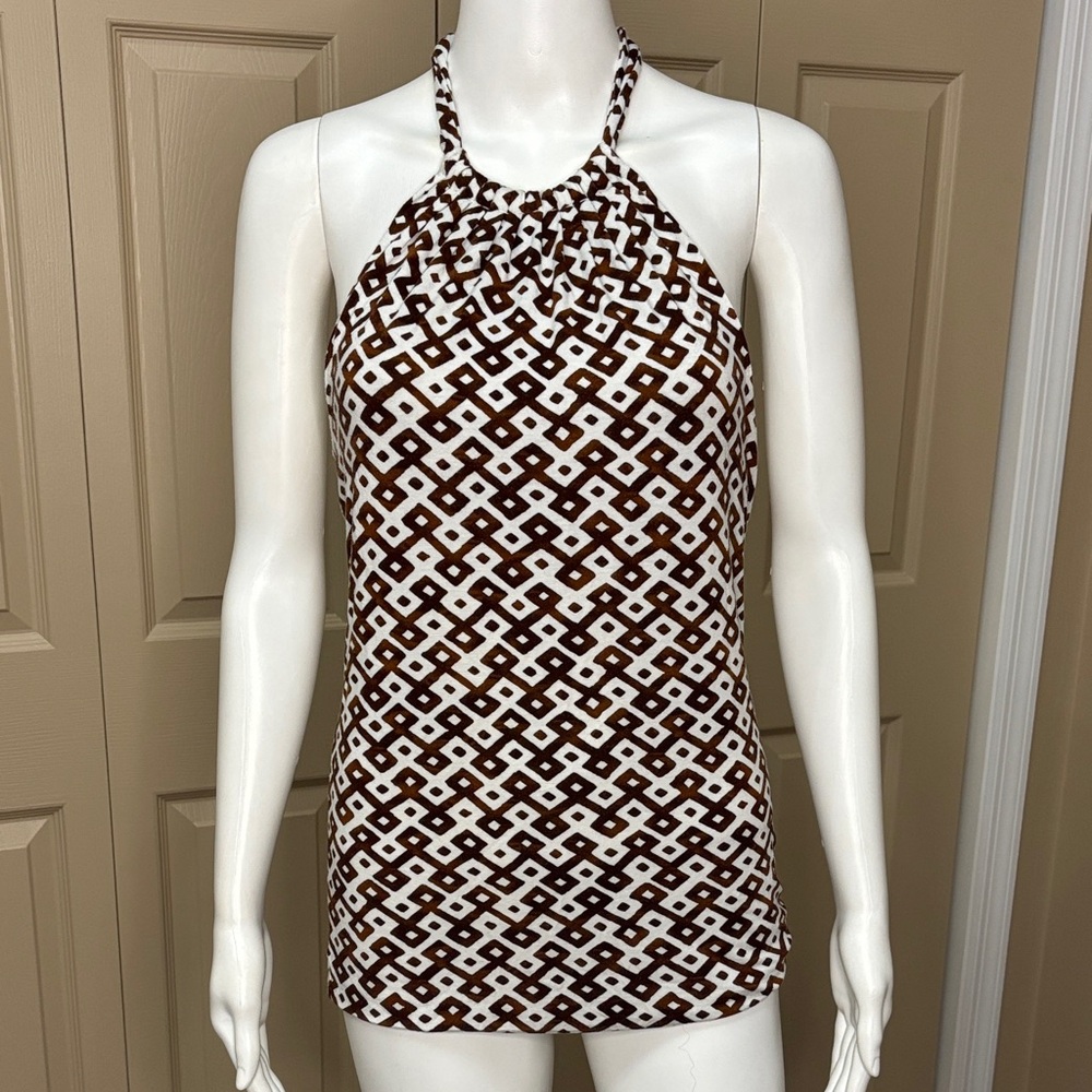 BANANA REPUBLIC geometric halter top